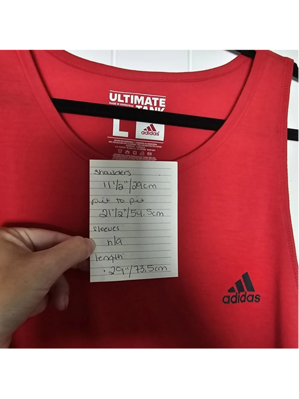 Adidas lg red tank top